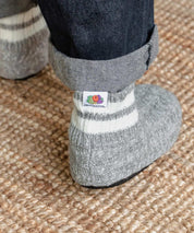 FRUIT OF THE LOOM フルーツオブザルーム 内ボアリンクススリッパ/リンクス編みワンポイントロゴ室内用スリッパ 15461