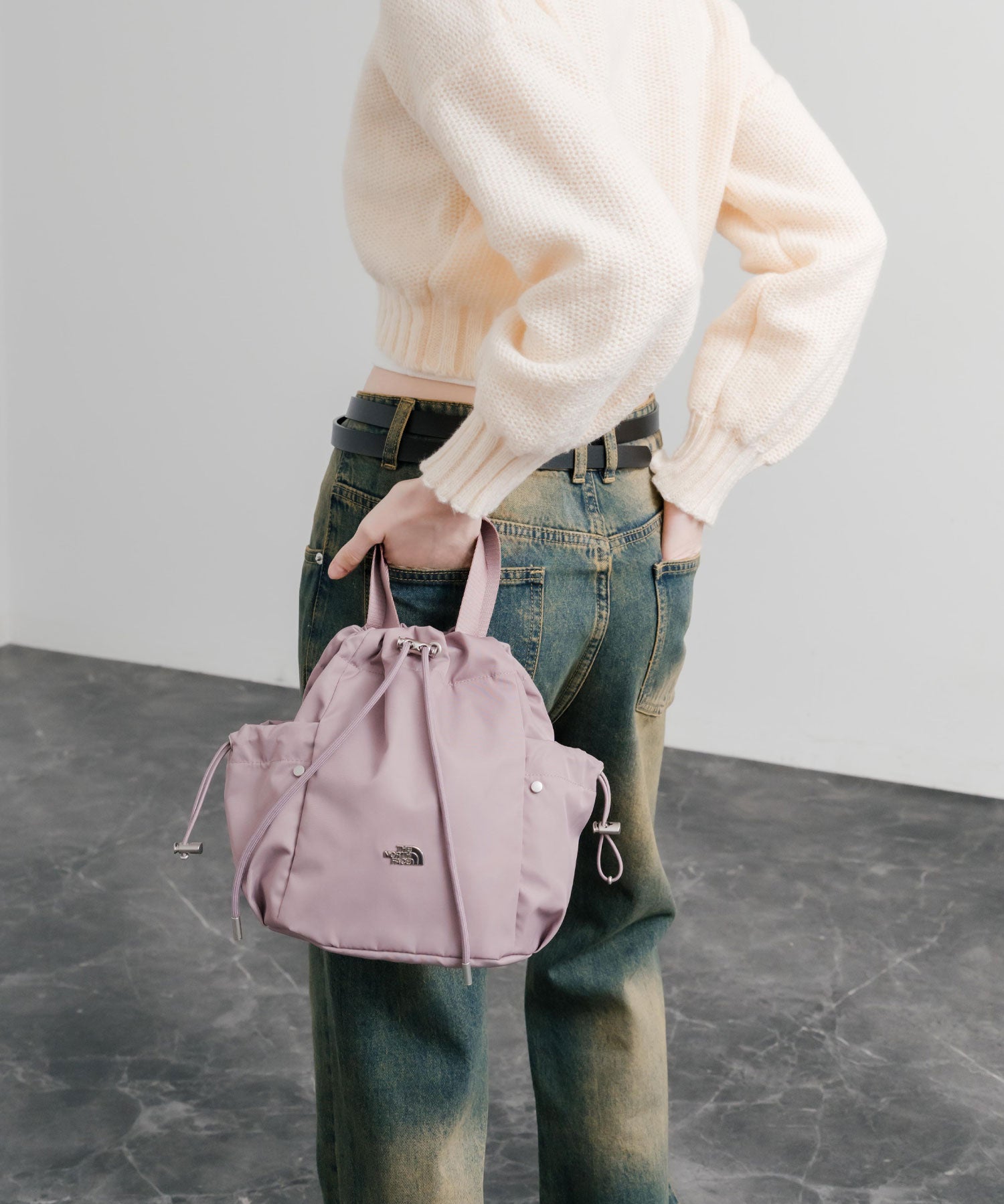 日本未展開モデル THE NORTH FACE ザ・ノースフェイス WHITE LABEL ホワイトレーベル BONNEY BUCKET BAG MINI/2WAYショルダーバッグ 15468