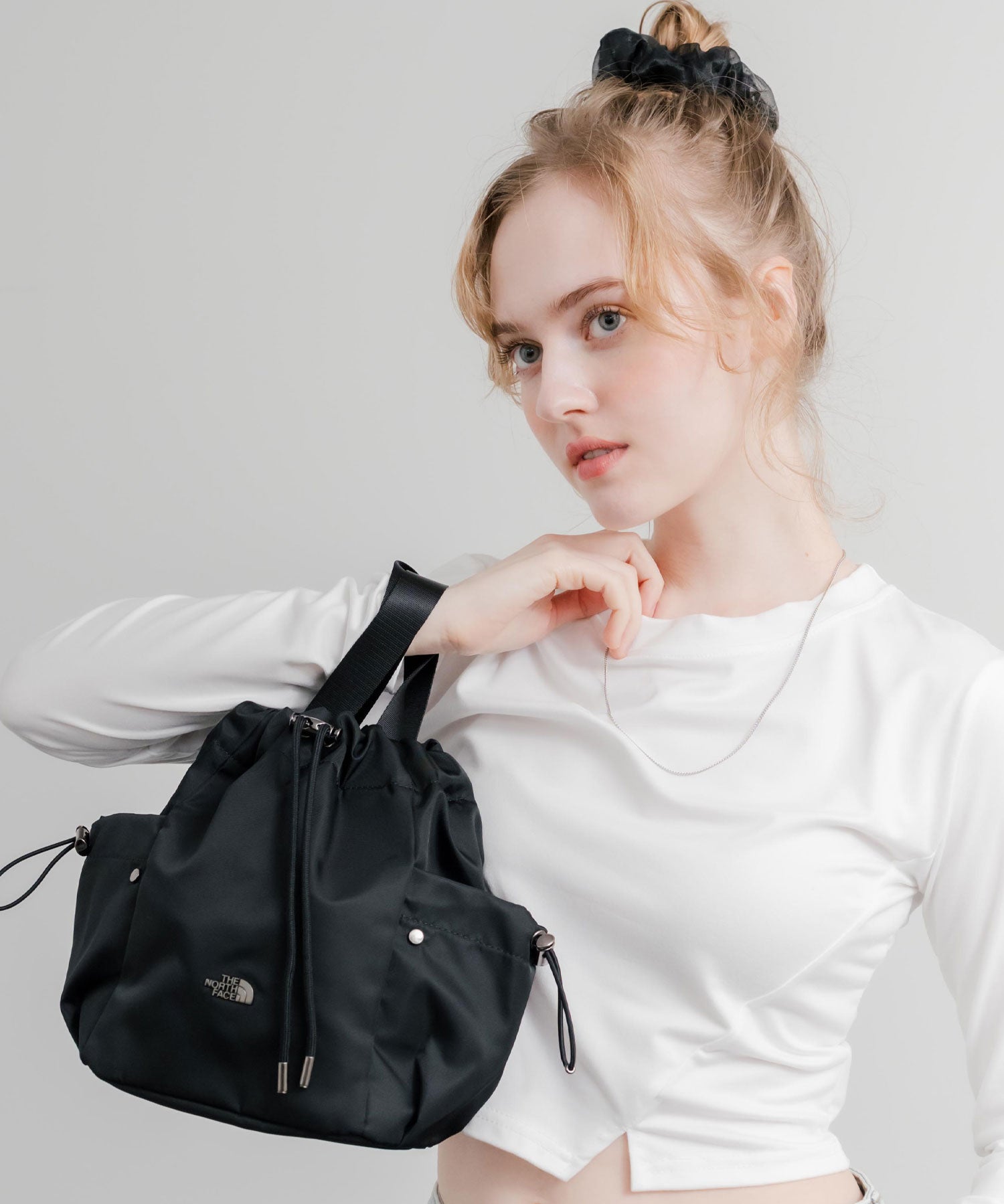 日本未展開モデル THE NORTH FACE ザ・ノースフェイス WHITE LABEL ホワイトレーベル BONNEY BUCKET BAG MINI/2WAYショルダーバッグ 15468