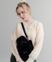 日本未展開モデル THE NORTH FACE ザ・ノースフェイス WHITE LABEL ホワイトレーベル PLUMPY TOTE BAG MINI FUR/2WAYミニバッグ 15469