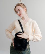 日本未展開モデル THE NORTH FACE ザ・ノースフェイス WHITE LABEL ホワイトレーベル PLUMPY TOTE BAG MINI FUR/2WAYミニバッグ 15469