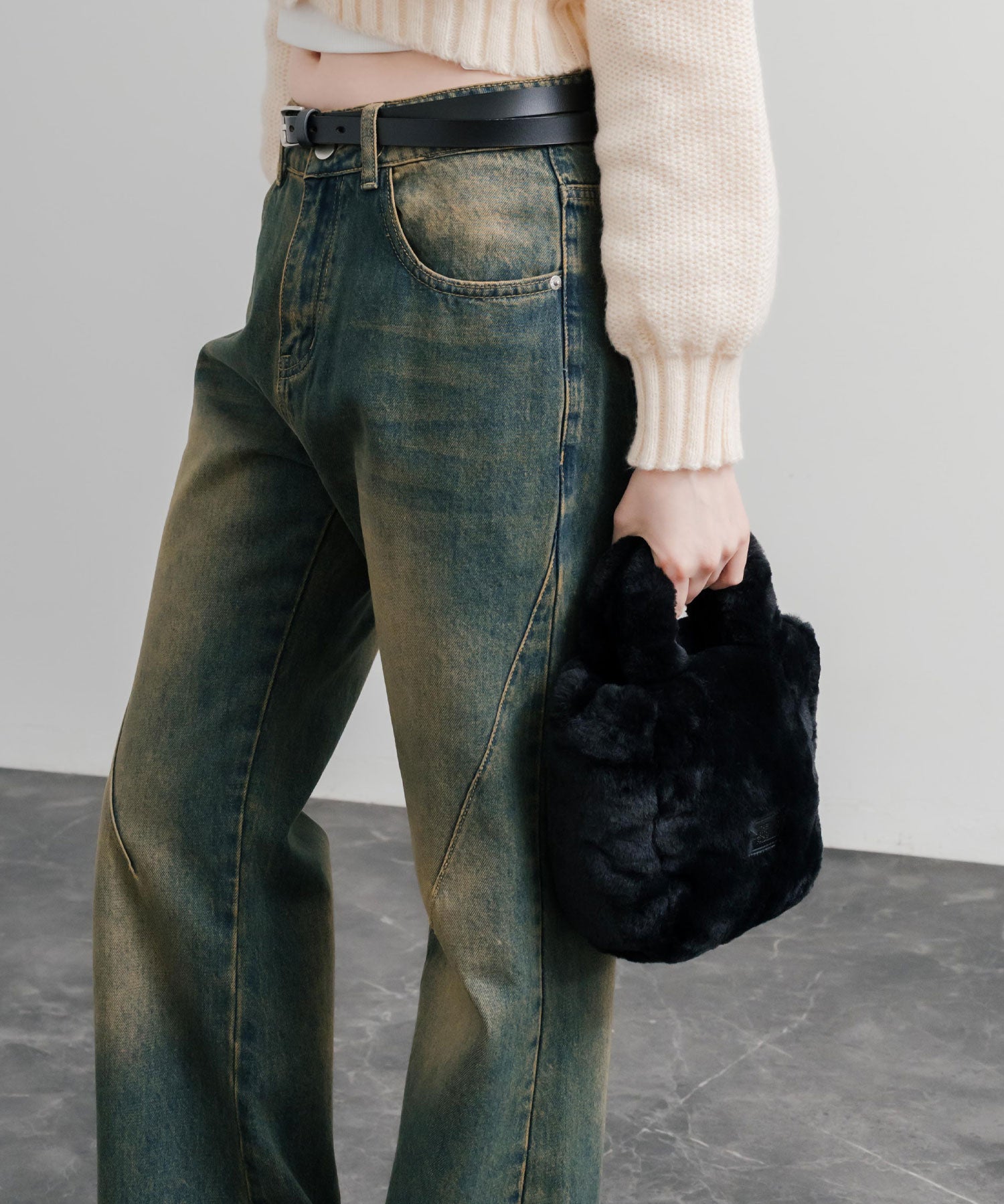 日本未展開モデル THE NORTH FACE ザ・ノースフェイス WHITE LABEL ホワイトレーベル PLUMPY TOTE BAG MINI FUR/2WAYミニバッグ 15469