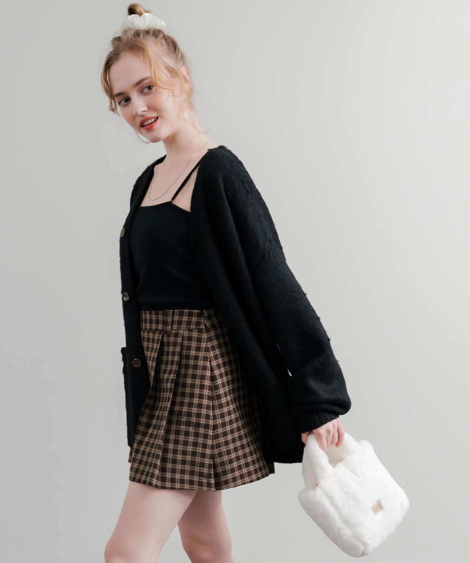 日本未展開モデル THE NORTH FACE ザ・ノースフェイス WHITE LABEL ホワイトレーベル PLUMPY TOTE BAG MINI FUR/2WAYミニバッグ 15469