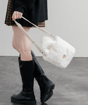 日本未展開モデル THE NORTH FACE ザ・ノースフェイス WHITE LABEL ホワイトレーベル PLUMPY TOTE BAG MINI FUR/2WAYミニバッグ 15469