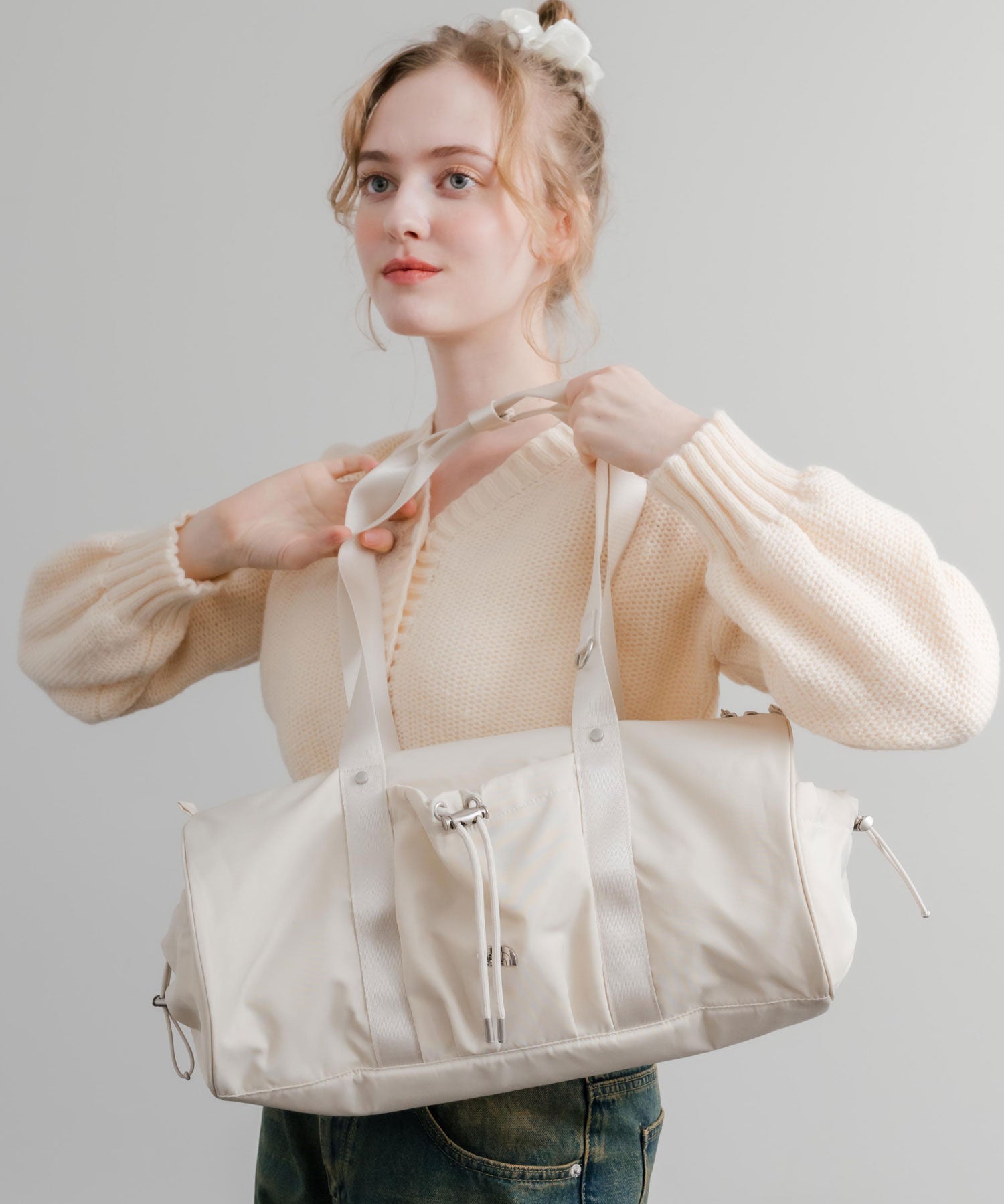 日本未展開モデル THE NORTH FACE ザ・ノースフェイス WHITE LABEL ホワイトレーベル BONNEY DUFFLE BAG S/ダッフルバッグ 15470