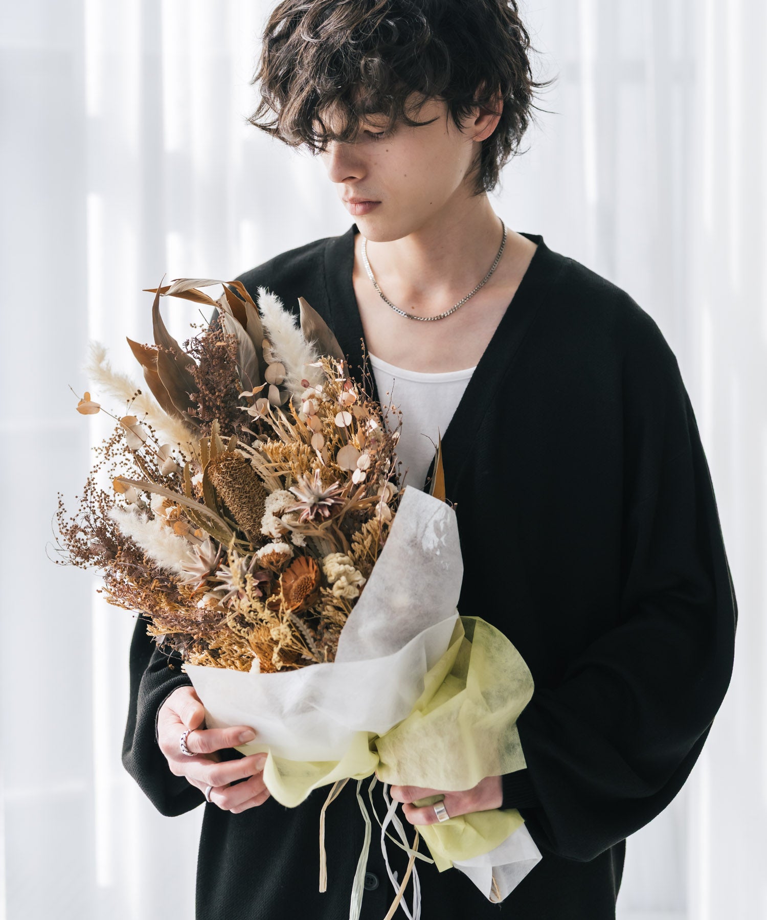 新色追加 接触冷感 UVカット 無地/アーガイル柄/チェック柄 オーバーサイズハイゲージVネックサマーニット長袖カーディガン 15471