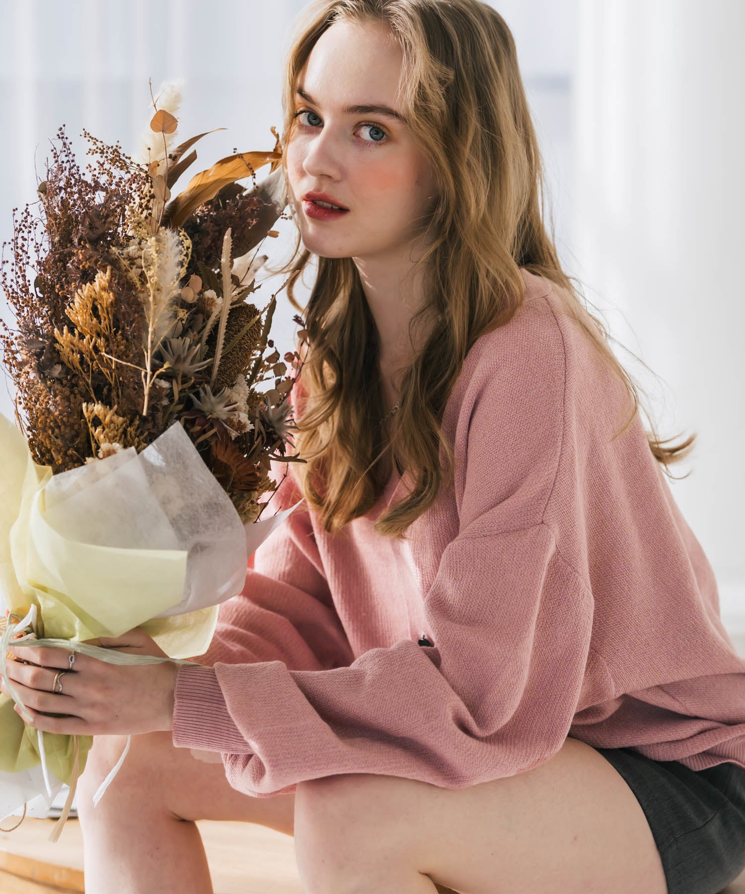 新色追加 接触冷感 UVカット 無地/アーガイル柄/チェック柄 オーバーサイズハイゲージVネックサマーニット長袖カーディガン 15471