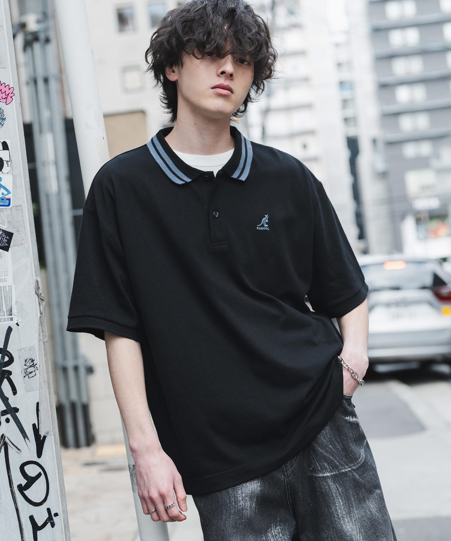 新色追加 KANGOL カンゴール 別注コラボ 接触冷感鹿の子ワンポイント