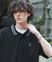 新色追加 KANGOL カンゴール 別注コラボ 接触冷感鹿の子ワンポイント刺繍半袖ポロシャツ 15473