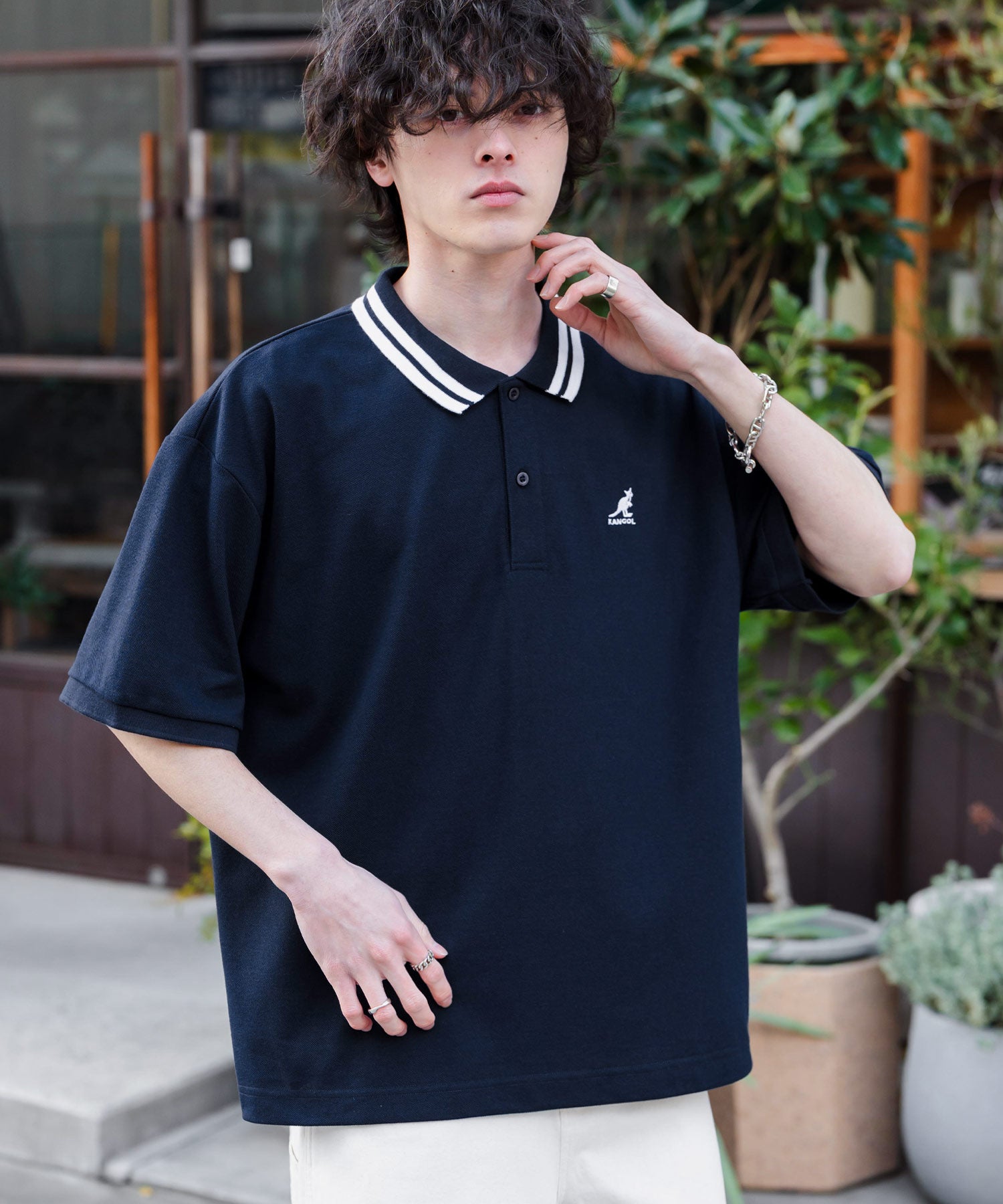 新色追加 KANGOL カンゴール 別注コラボ 接触冷感鹿の子ワンポイント