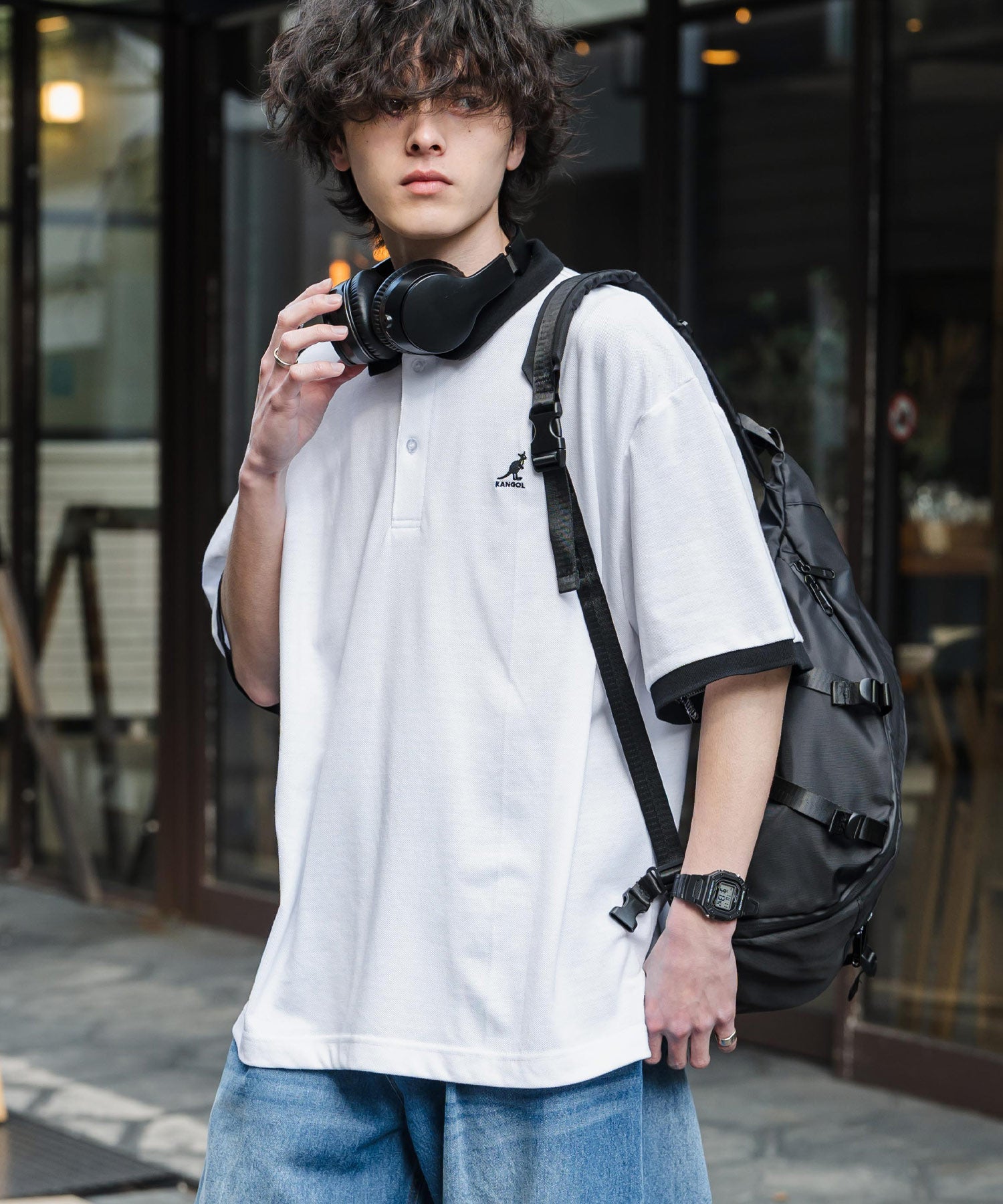 新色追加 KANGOL カンゴール 別注コラボ 接触冷感鹿の子ワンポイント