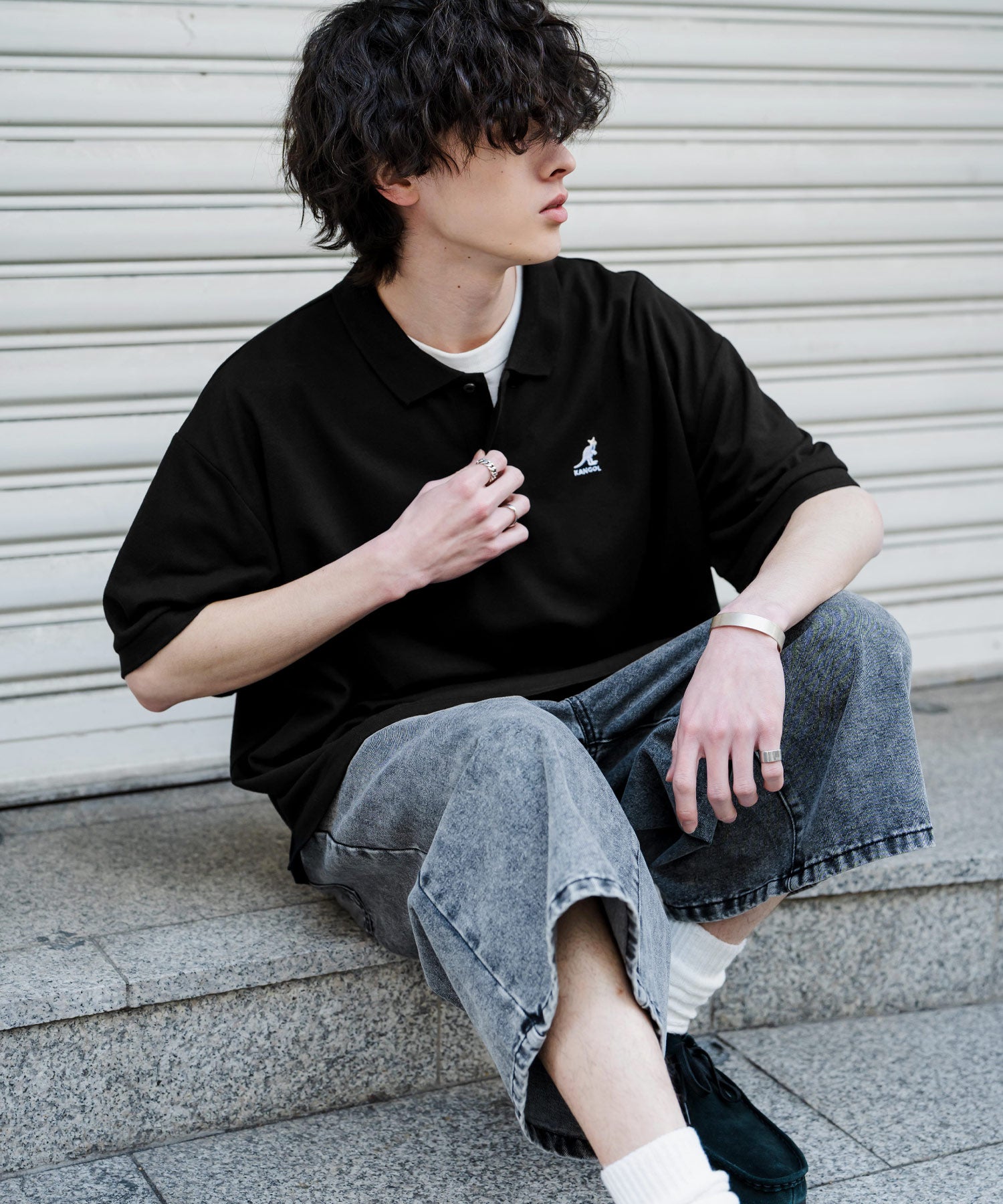 カンボジア直輸入☆シルクペイントタペストリー（ロング）Lサイズ　color,2 新色追加 KANGOL カンゴール 別注コラボ 接触冷感鹿の子ワンポイント