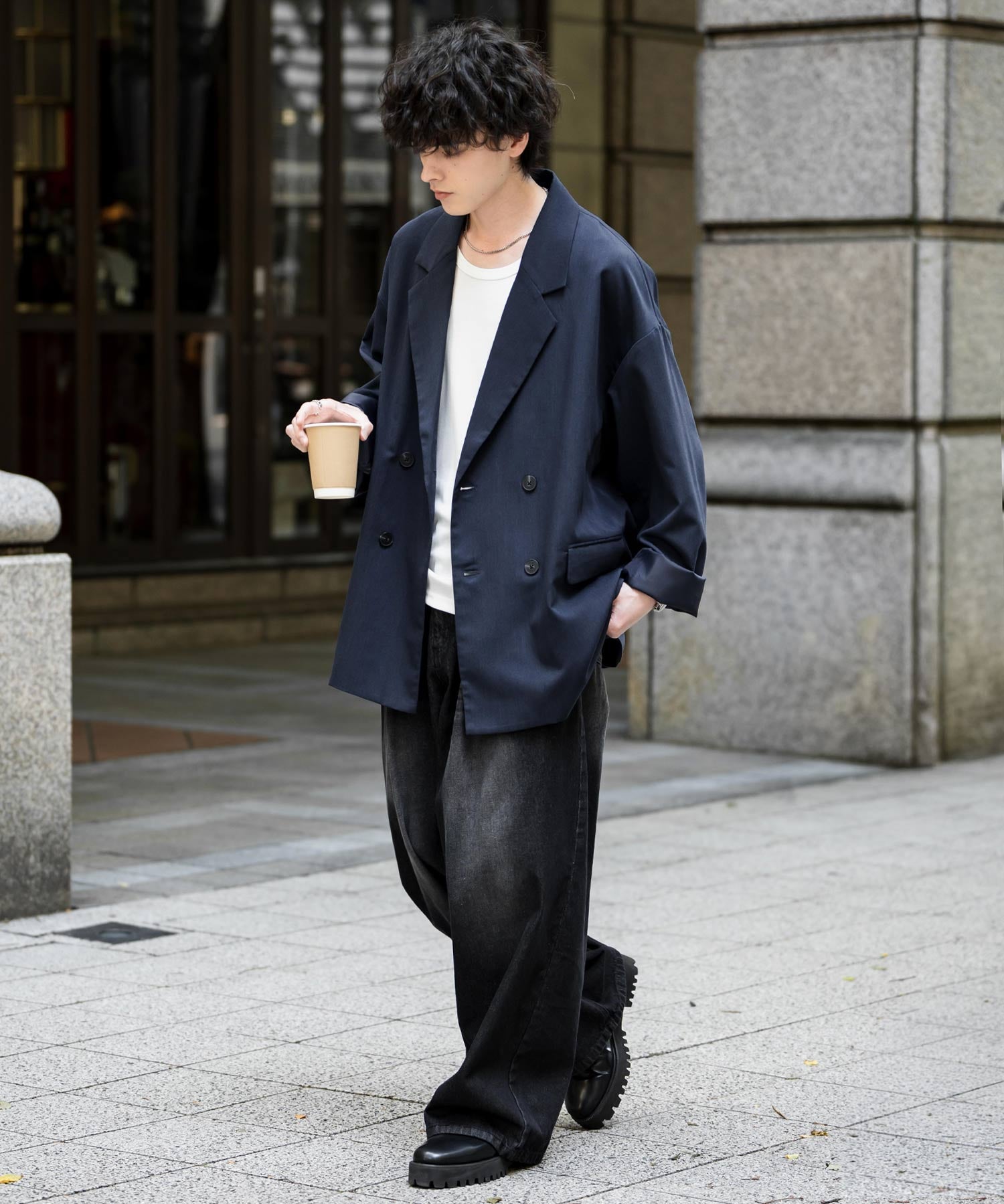ヴィンテージライクワイドバルーンデニムパンツ 15478