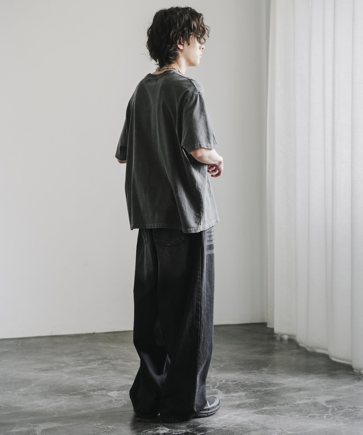 ヴィンテージライクワイドバルーンデニムパンツ 15478