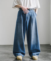 ヴィンテージライクワイドバルーンデニムパンツ 15478