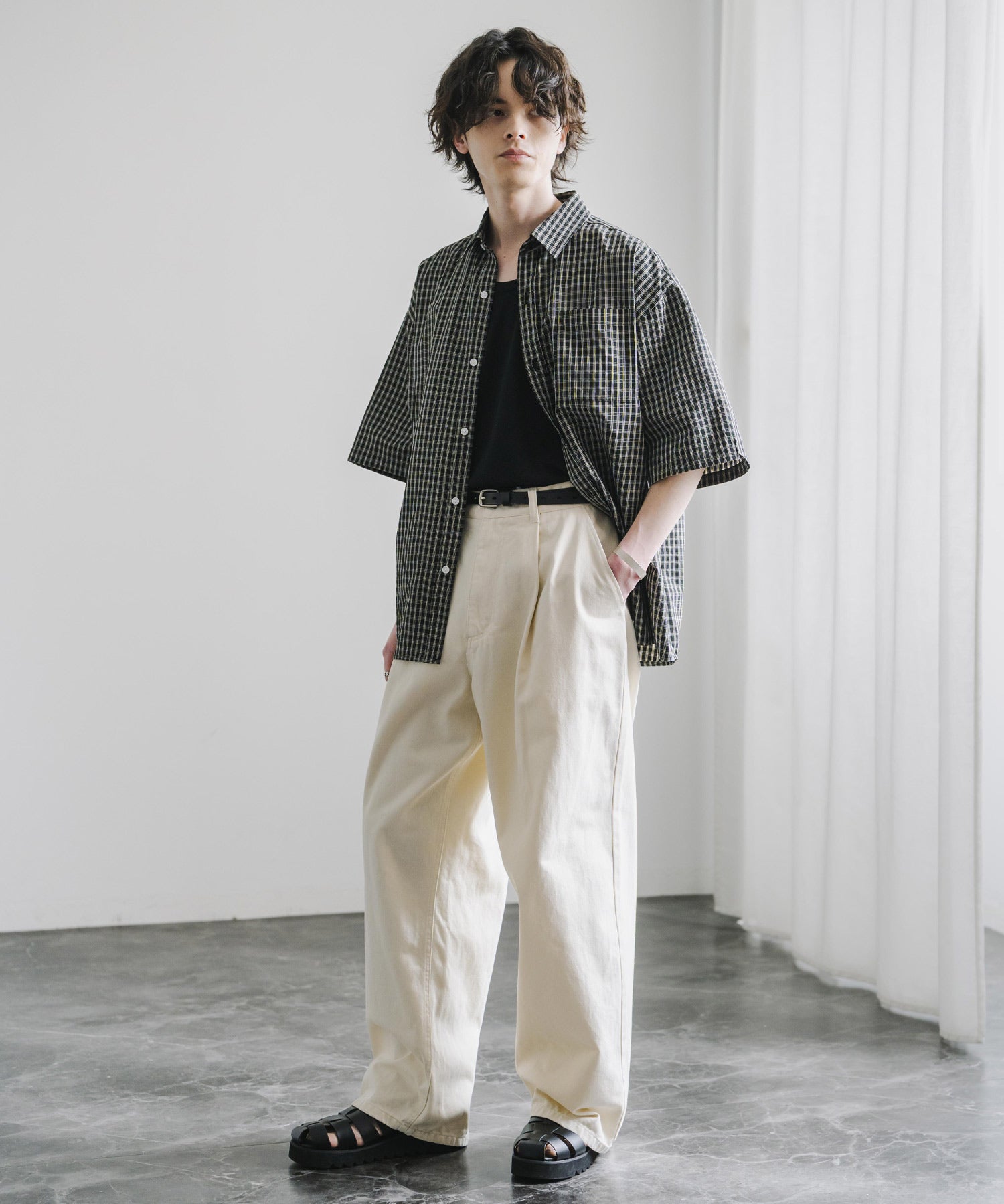 ヴィンテージライクワイドバルーンデニムパンツ 15478