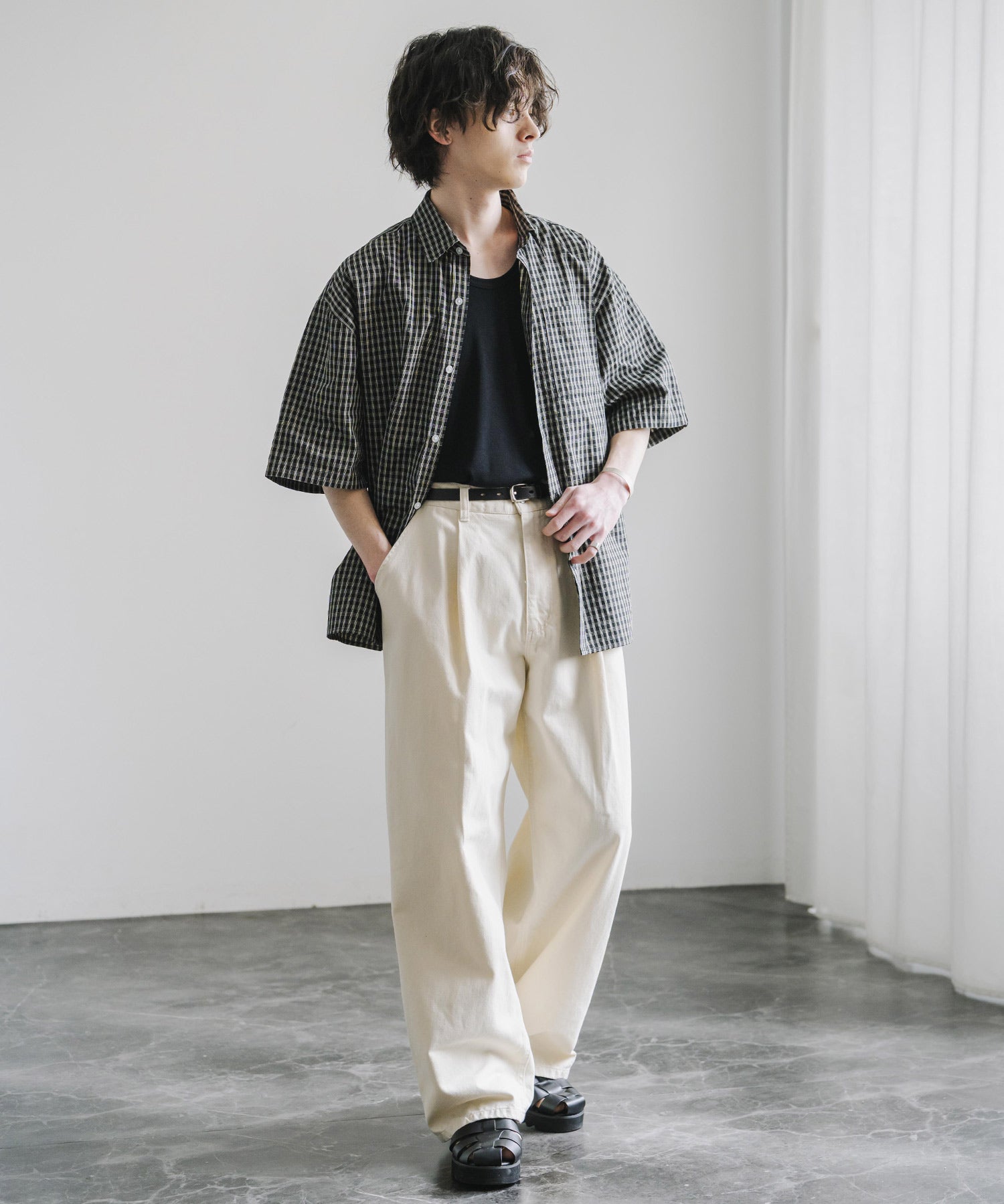 ヴィンテージライクワイドバルーンデニムパンツ 15478