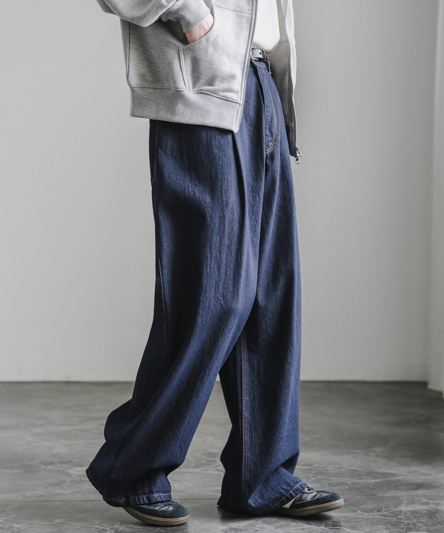 ヴィンテージライクワイドバルーンデニムパンツ 15478