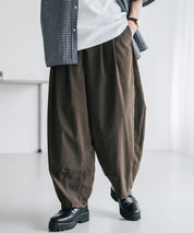 新色追加 接触冷感多機能素材リネンライク ワイドバルーンイージーパンツ 15481