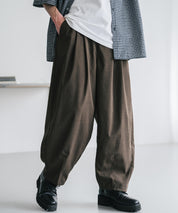 新色追加 接触冷感多機能素材リネンライク ワイドバルーンイージーパンツ 15481