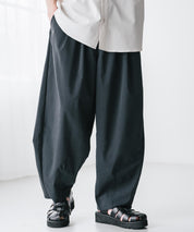 新色追加 接触冷感多機能素材リネンライク ワイドバルーンイージーパンツ 15481