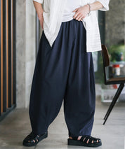 新色追加 接触冷感多機能素材リネンライク ワイドバルーンイージーパンツ 15481
