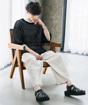 新色追加 接触冷感多機能素材リネンライク ワイドバルーンイージーパンツ 15481