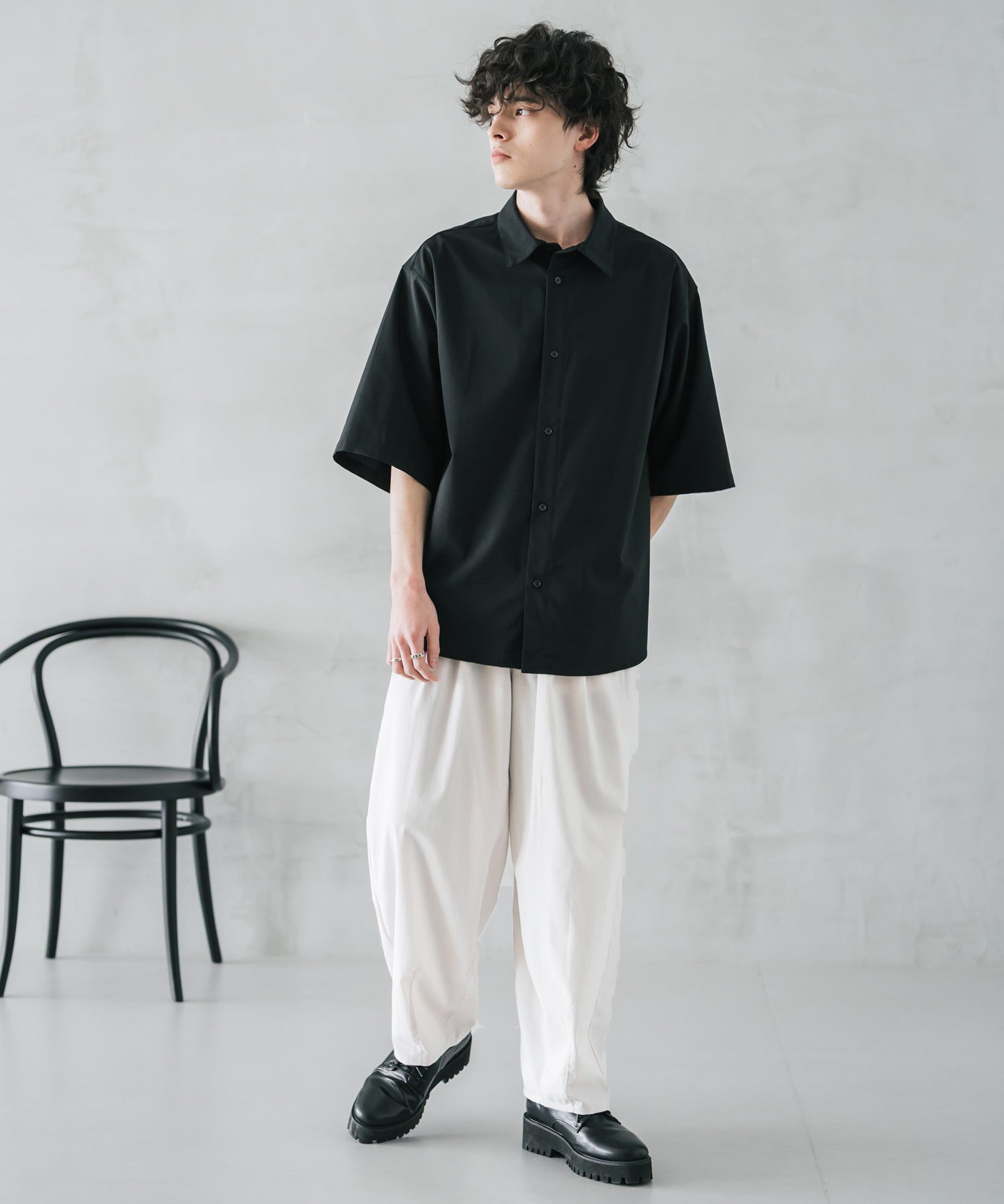 新色追加 接触冷感多機能素材リネンライク ワイドバルーンイージーパンツ 15481