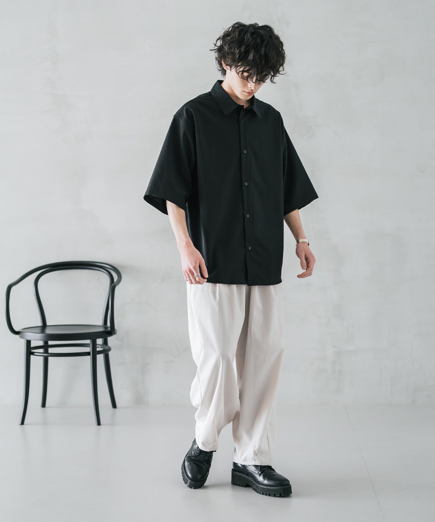 新色追加 接触冷感多機能素材リネンライク ワイドバルーンイージーパンツ 15481