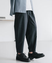 新色追加 接触冷感多機能素材リネンライク アンクルテーパードイージーパンツ 15482