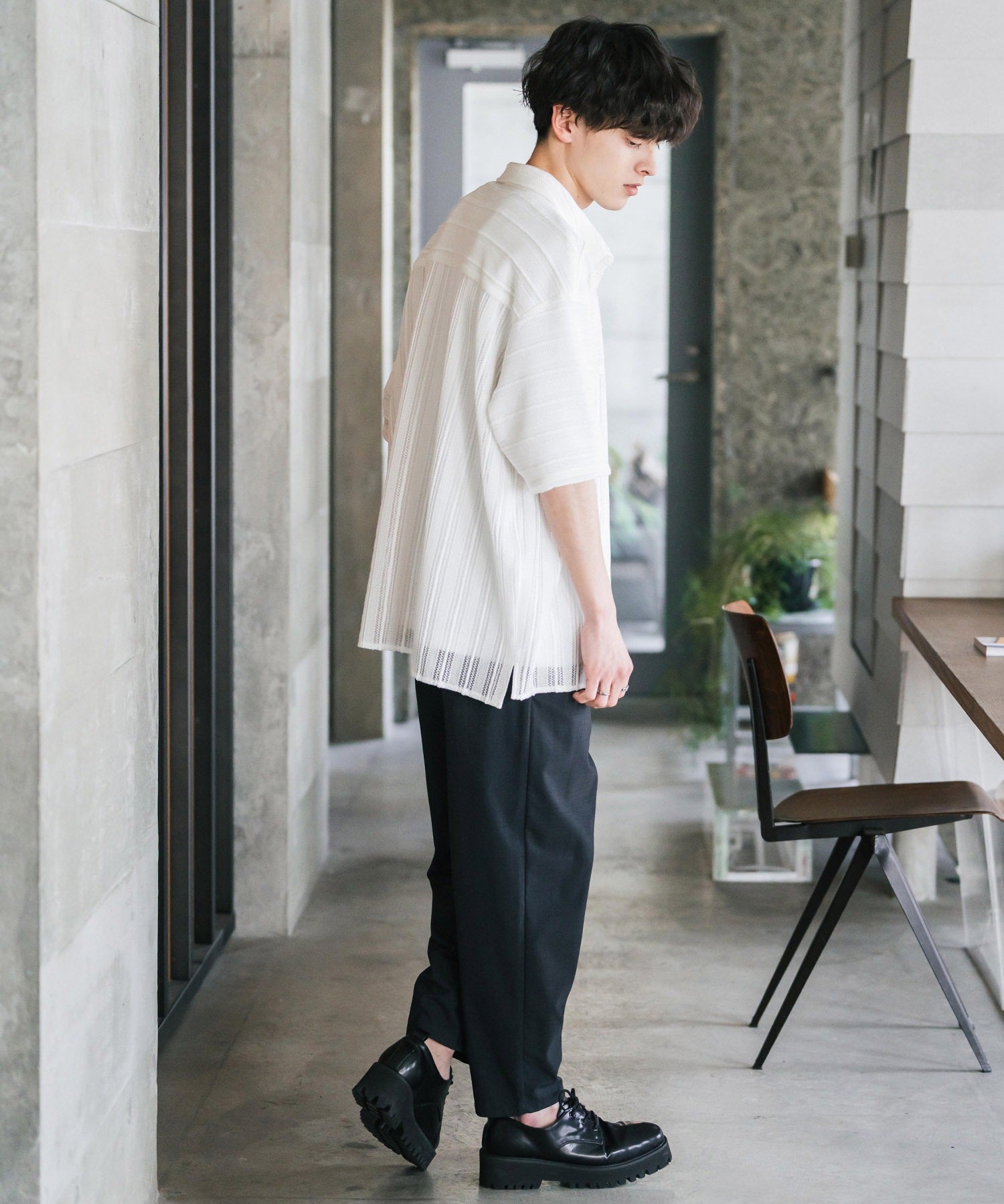 新色追加 接触冷感多機能素材リネンライク アンクルテーパードイージーパンツ 15482