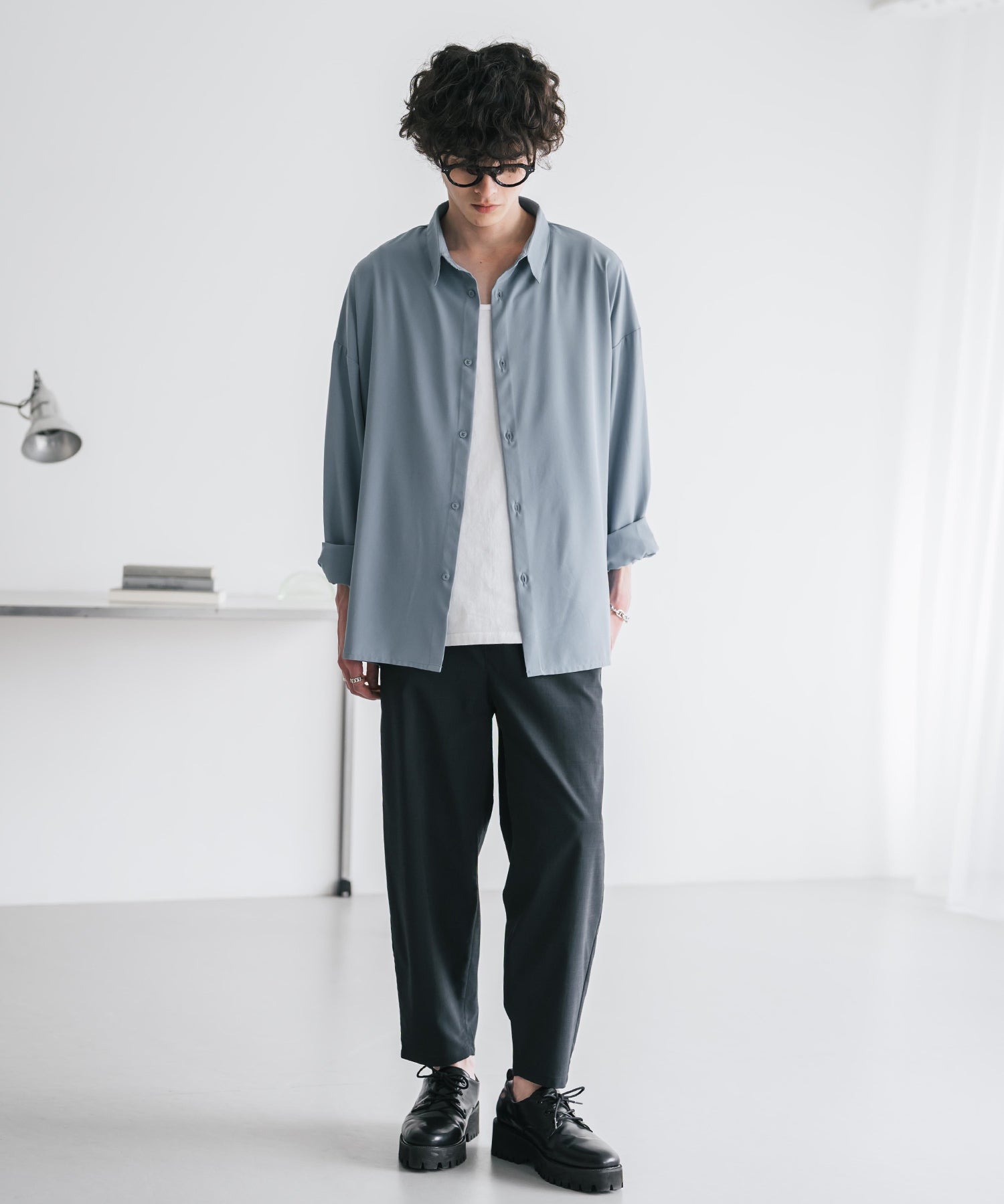 新色追加 接触冷感多機能素材リネンライク アンクルテーパードイージーパンツ 15482