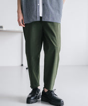 新色追加 接触冷感多機能素材リネンライク アンクルテーパードイージーパンツ 15482