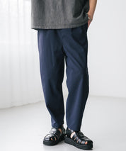 新色追加 接触冷感多機能素材リネンライク アンクルテーパードイージーパンツ 15482