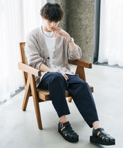 新色追加 接触冷感多機能素材リネンライク アンクルテーパードイージーパンツ 15482