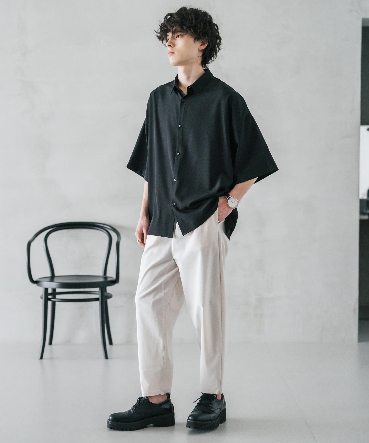 新色追加 接触冷感多機能素材リネンライク アンクルテーパードイージーパンツ 15482