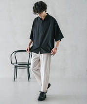 新色追加 接触冷感多機能素材リネンライク アンクルテーパードイージーパンツ 15482