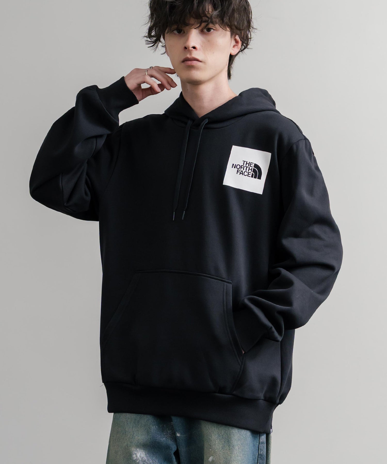 THE NORTH FACE ザ・ノースフェイス FINE HOODIE/裏起毛ロゴワンポイントプルオーバーパーカー 15485