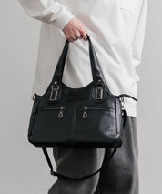 2WAY PUレザーショルダーバッグ/トートバッグ 15506