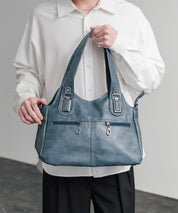 2WAY PUレザーショルダーバッグ/トートバッグ 15506