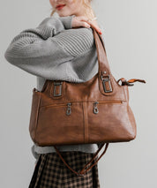 2WAY PUレザーショルダーバッグ/トートバッグ 15506