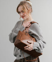 2WAY PUレザーショルダーバッグ/トートバッグ 15506