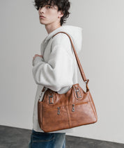 2WAY PUレザーショルダーバッグ/トートバッグ 15506