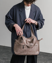 2WAY PUレザーショルダーバッグ/トートバッグ 15506