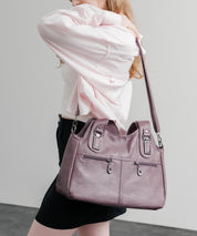 2WAY PUレザーショルダーバッグ/トートバッグ 15506