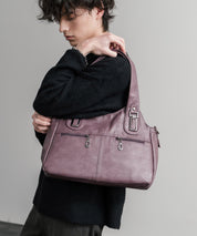 2WAY PUレザーショルダーバッグ/トートバッグ 15506