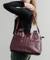 2WAY PUレザーショルダーバッグ/トートバッグ 15506