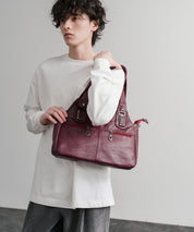 2WAY PUレザーショルダーバッグ/トートバッグ 15506