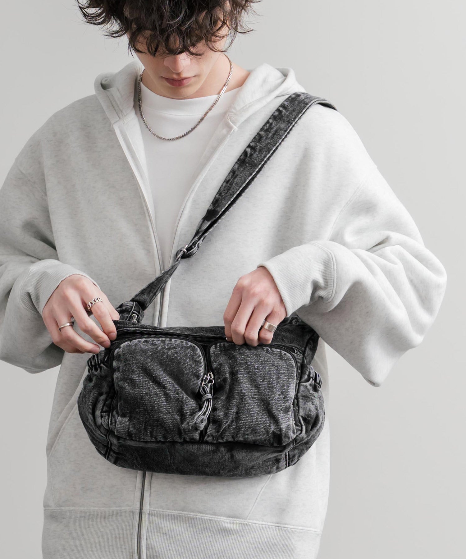 ヴィンテージデニムショルダーバッグ 15507