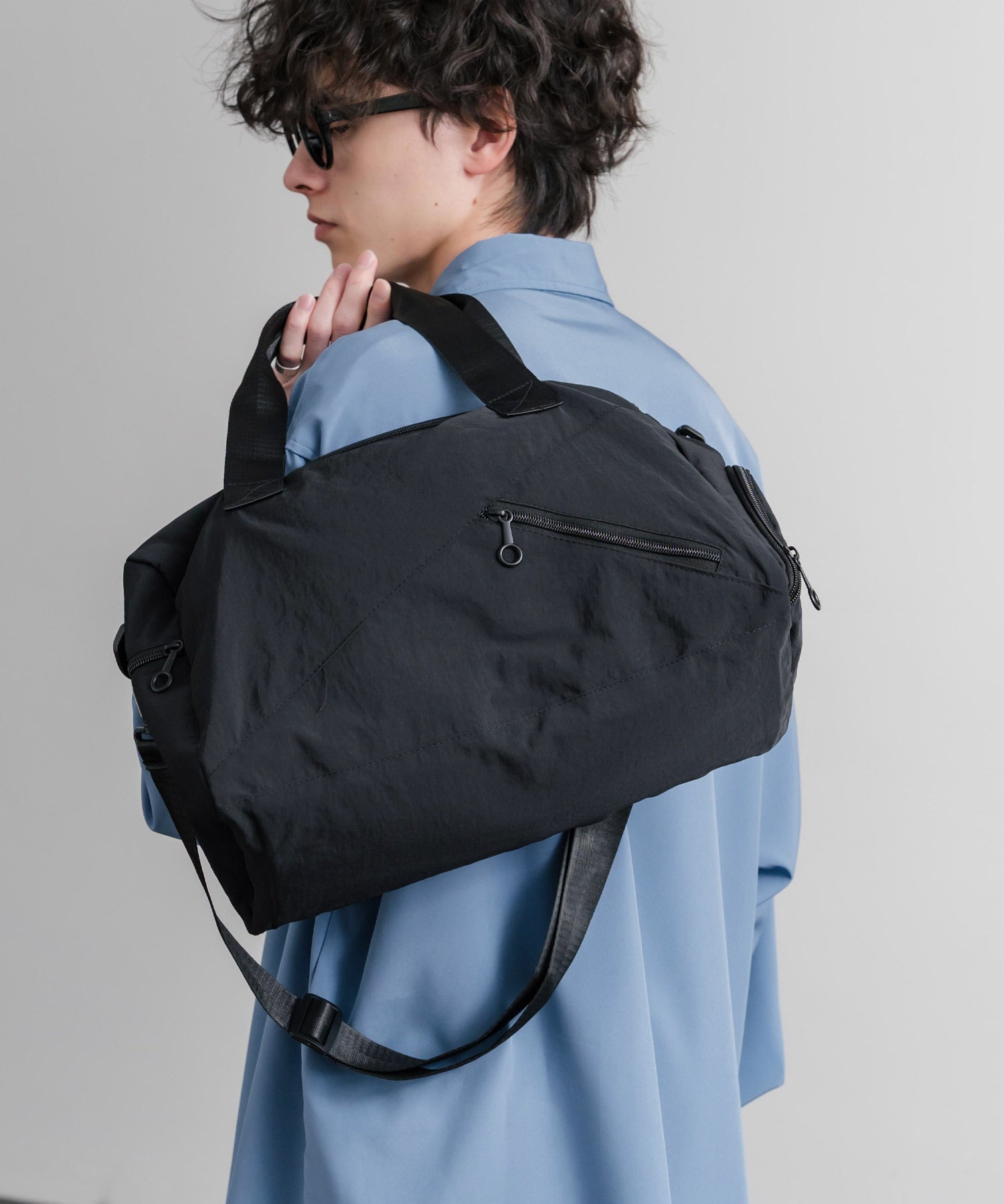 2WAY ナイロンボストンバッグ/ショルダーバッグ/トラベルバッグ 15508